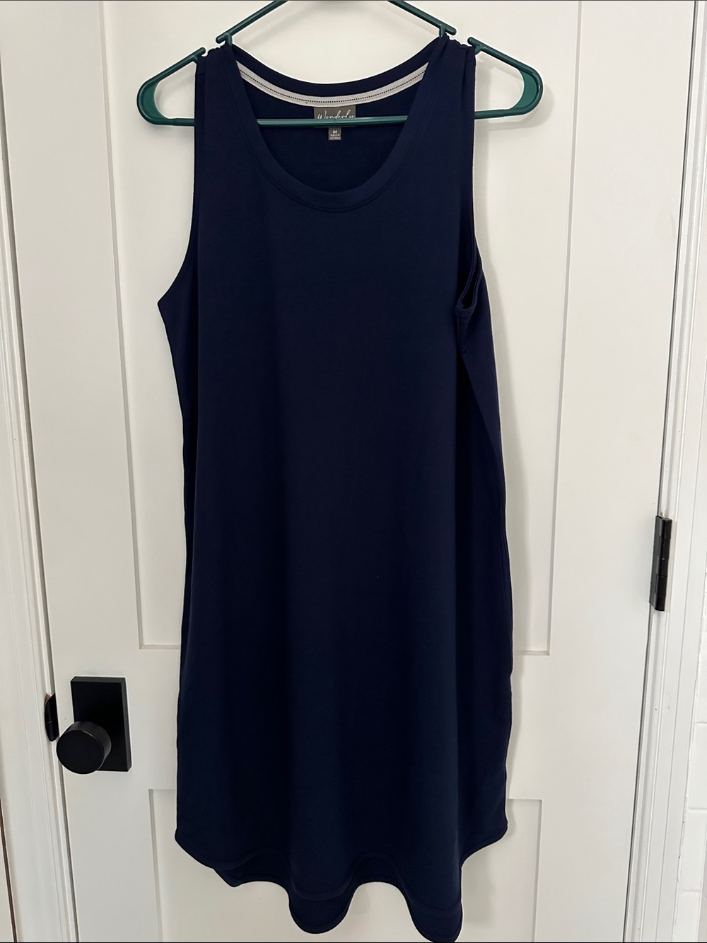 Wonderly Sleeveless Navy Midi Dress